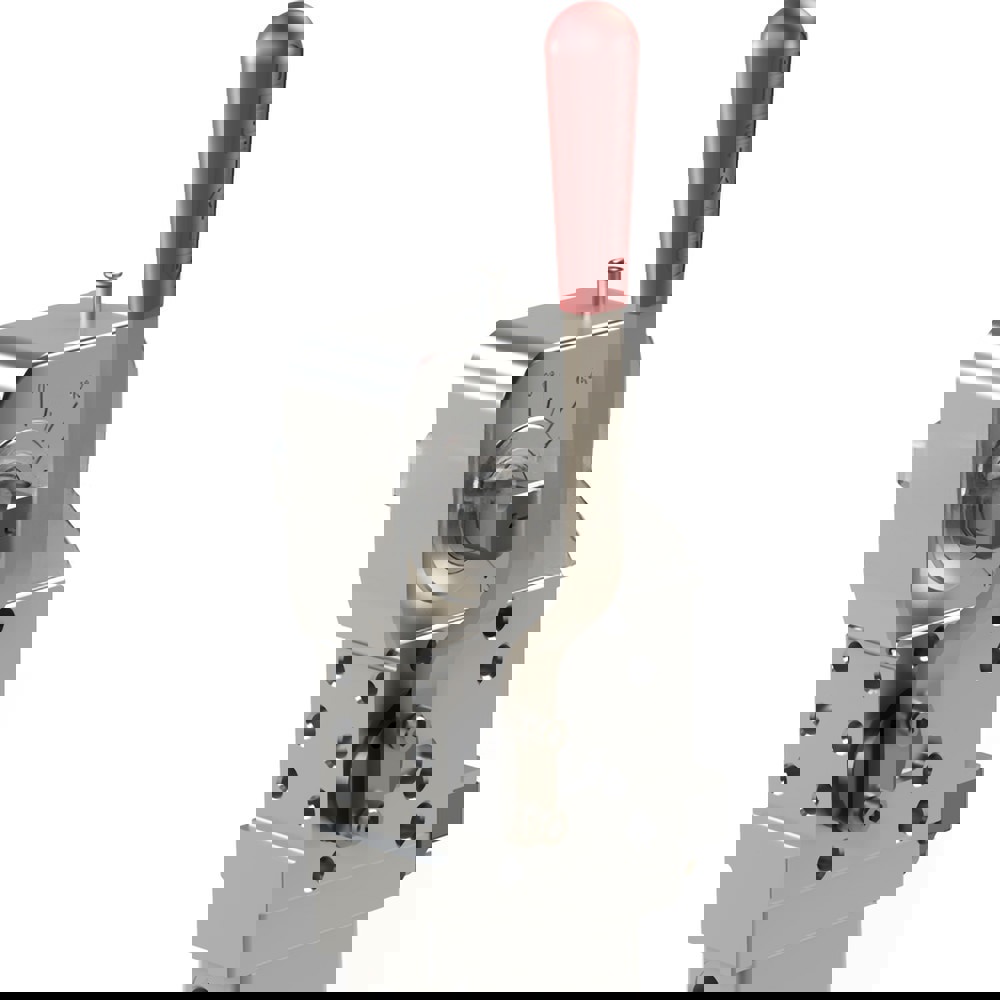 Power Hold-Down Toggle Clamps; Bar End Type: Closed ; Holding Capacity - Inner (kg): 127 ; Holding Capacity - Inner (N): 380 ; Holding Capacity - Inner (Lb.): 280 ; Bar Opening (Degrees): 135 ; Bar Style: Solid